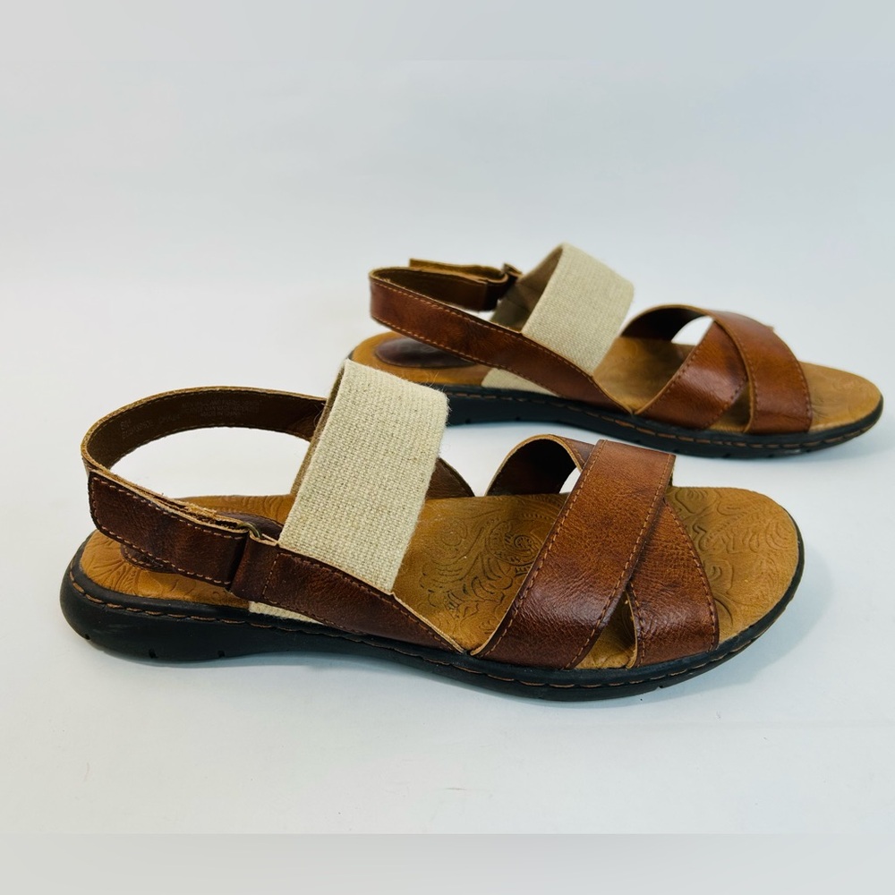 B.O.C. Brown Vegan Leather Strappy Sandals size 6 - Picture 7 of 12